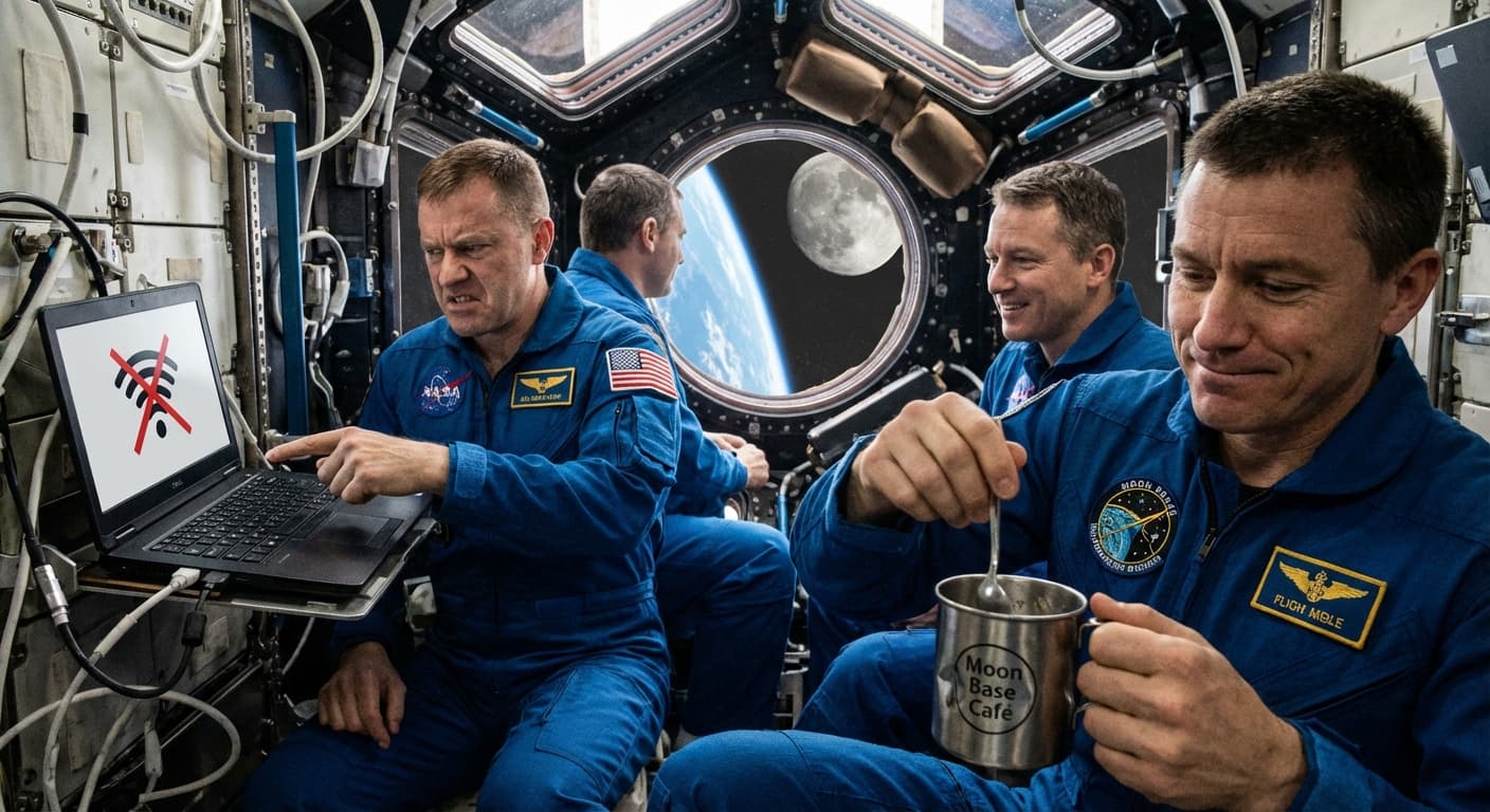 Artemis II Astronauts Complain About Lack of WiFi and No Starbucks on Moon