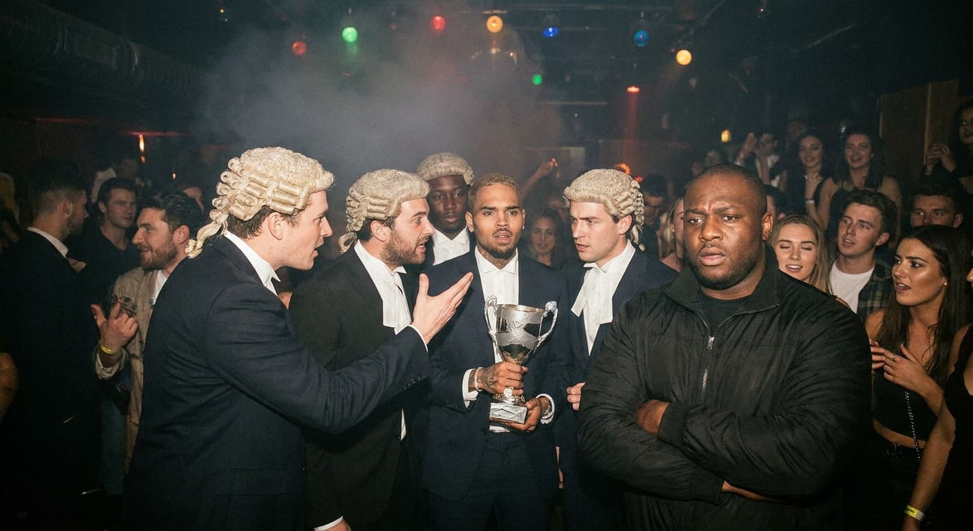 Chris Brown Awarded Prestigious 'Affray' Honor at London Nightclub