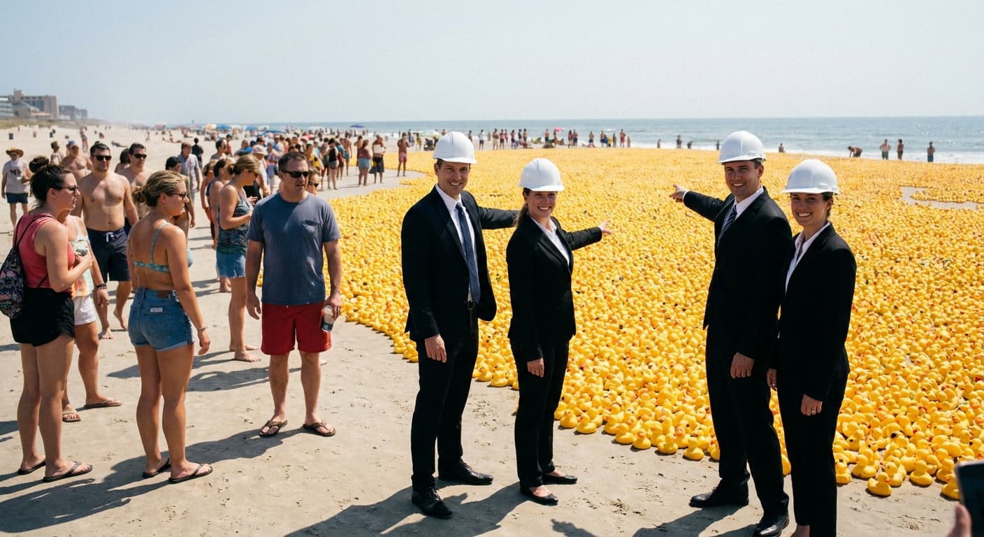 Congress Proposes Giant Rubber Duck Wall to Shield Auto Industry