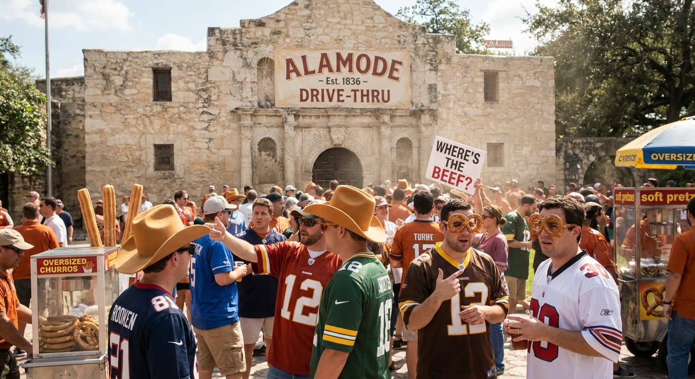 Enthusiastic Sports Fans Mistake Historical Landmark for Food Court, Demand Capt. Crunch’s Autograph