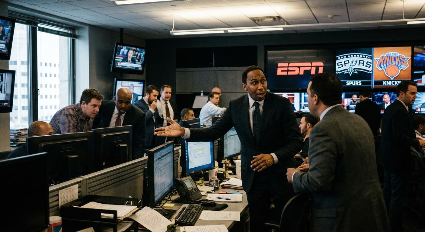 ESPN Urges Spurs to Create Drama, Citing 'Content Drought'; Stephen A. Smith Vows To Yell Games into Existence