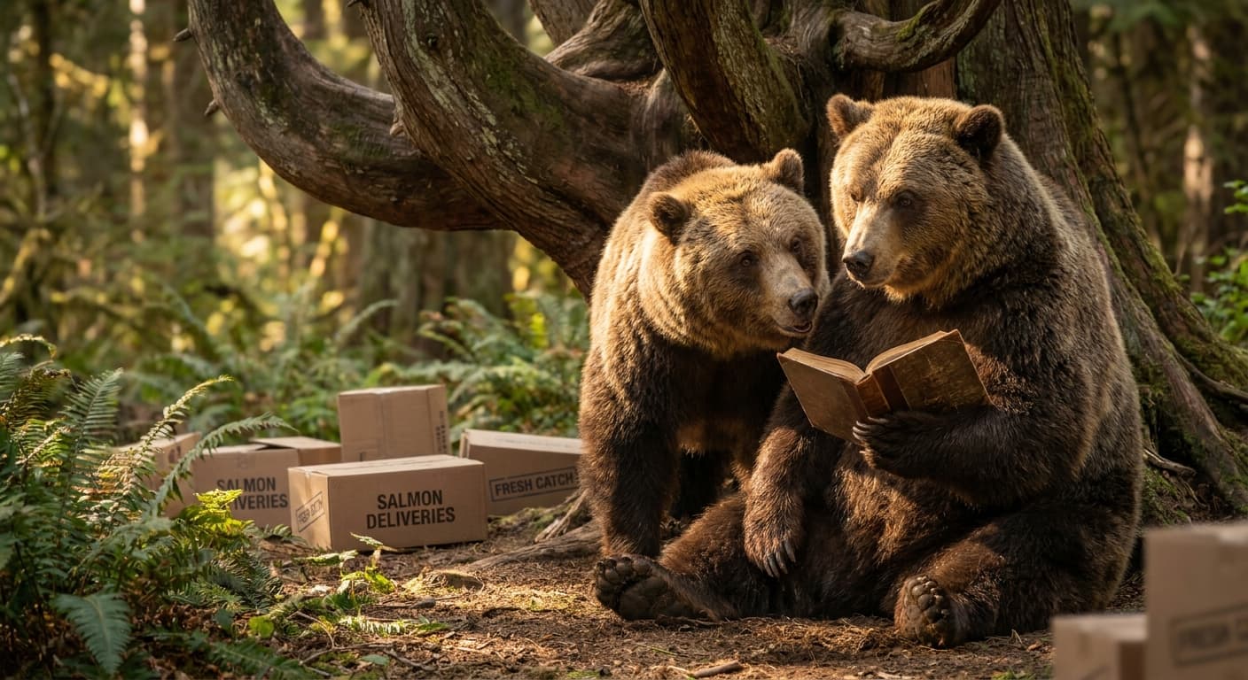 Grizzly Bear Siblings Launch Book Club, Lobby for Salmon Subscription