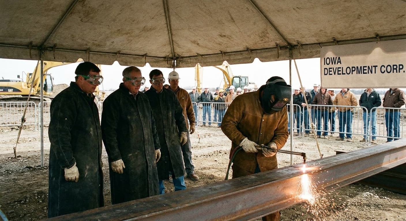 Groundbreaking Ceremony for Iowa Steel Plant Sparks Nationwide Red Tape Tango