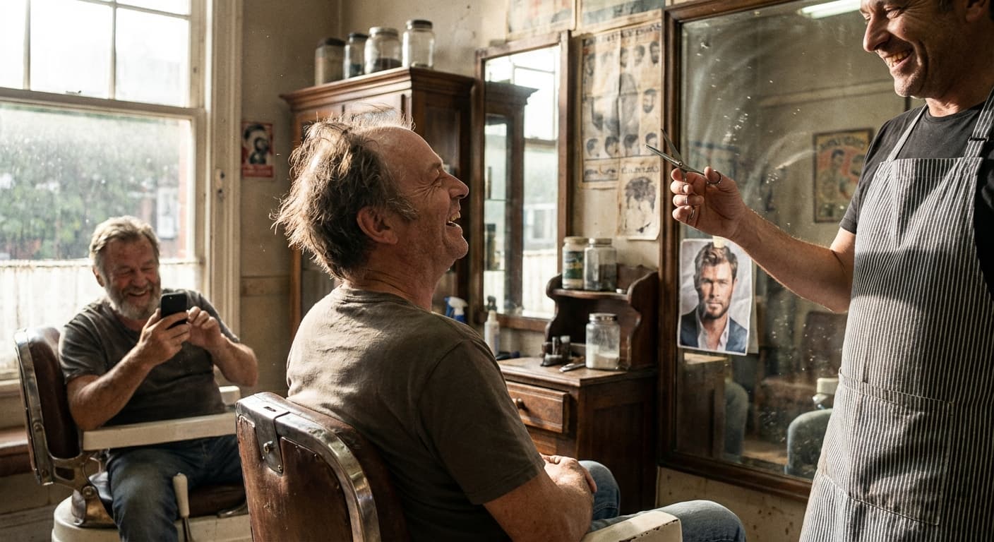 Local Barber Breaks Out the Laughs Over Hemsworth Haircut Request