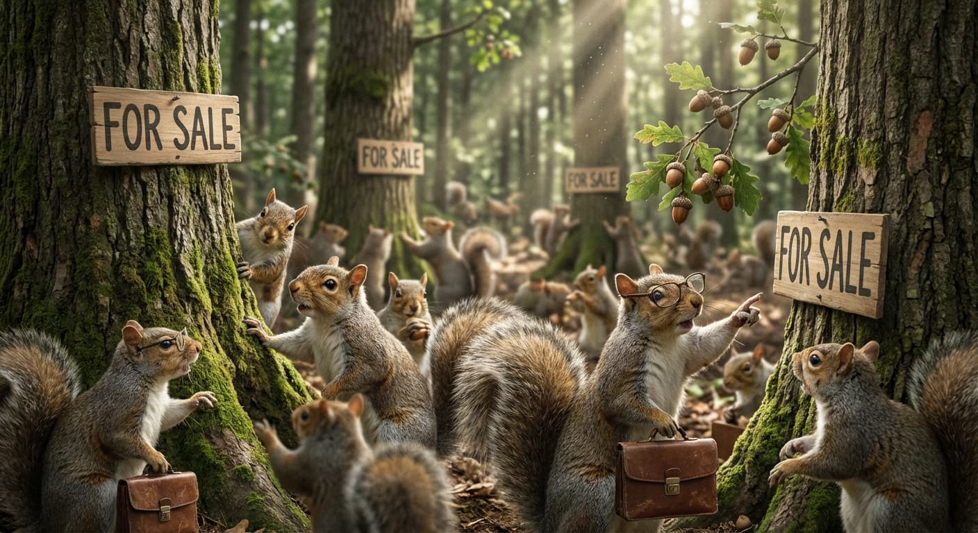 Nation’s Squirrels Launch Aggressive Home-Buying Spree After Mortgage Rates Dip