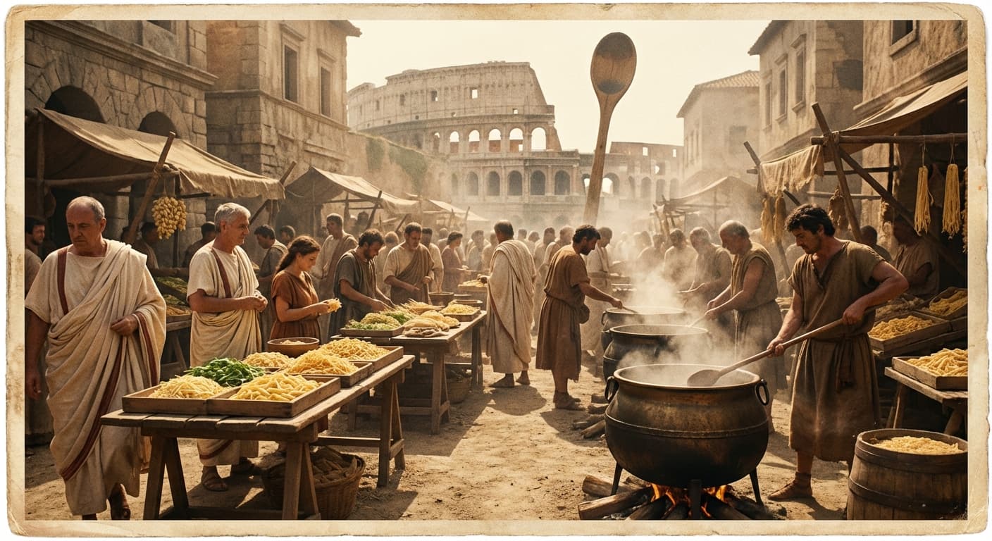 New Study Reveals: Ancient Rome Was Just a Giant Noodle Factory