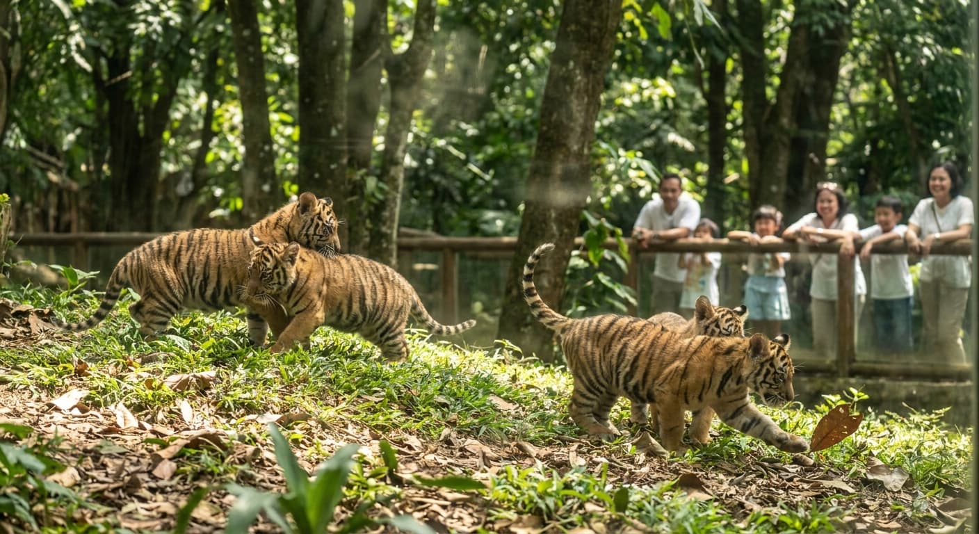 Newborn Sumatran Tiger Cubs Exceed Global Climate Goals, Leave Industrial Nations in Awe