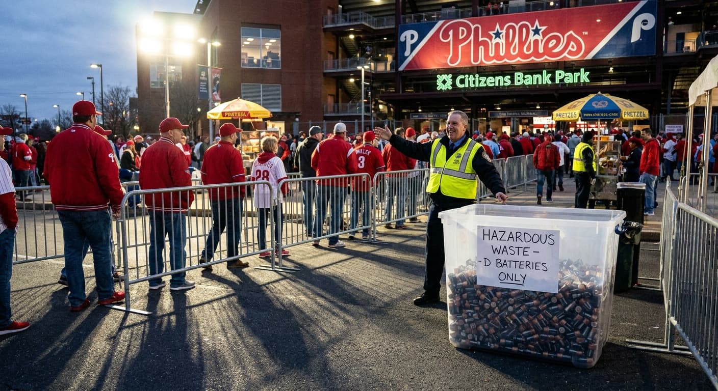 Philadelphia Installs Battery Checkpoints at Stadium To Celebrate Phillies’ Homer