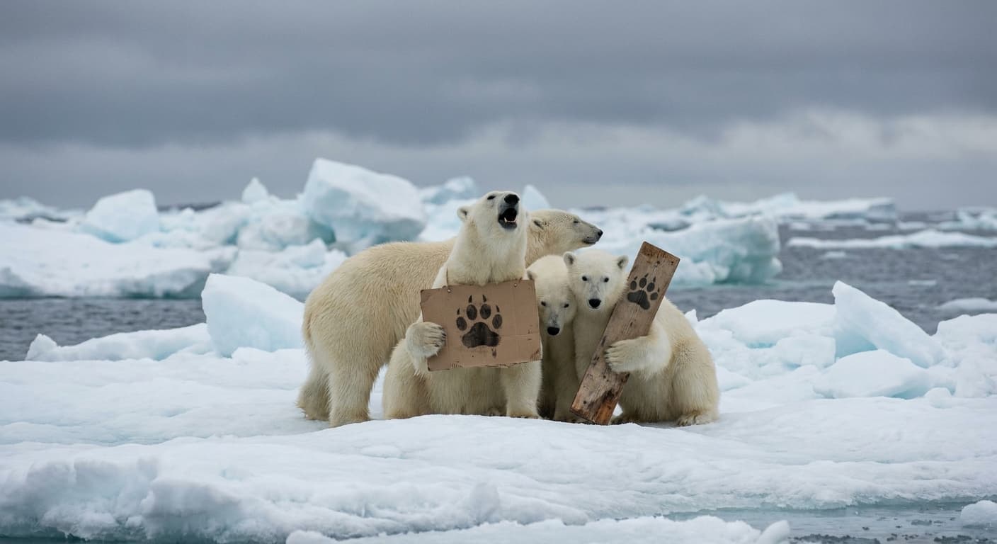 Polar Bears Form Union, Demand Seal Deliveries Amidst Menu Malaise