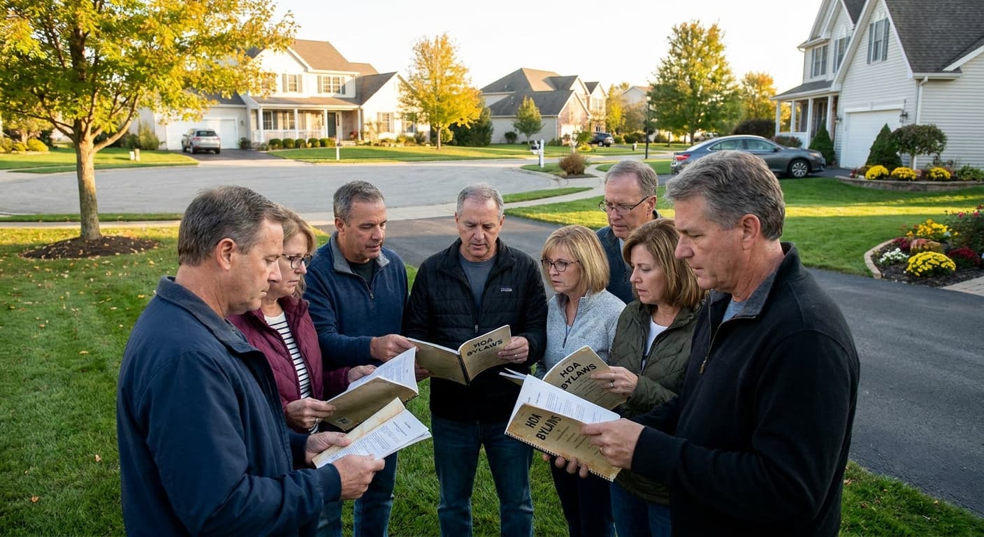 Suburban Homeowners Declare War with Legal Jargon and Impeccable Lawns