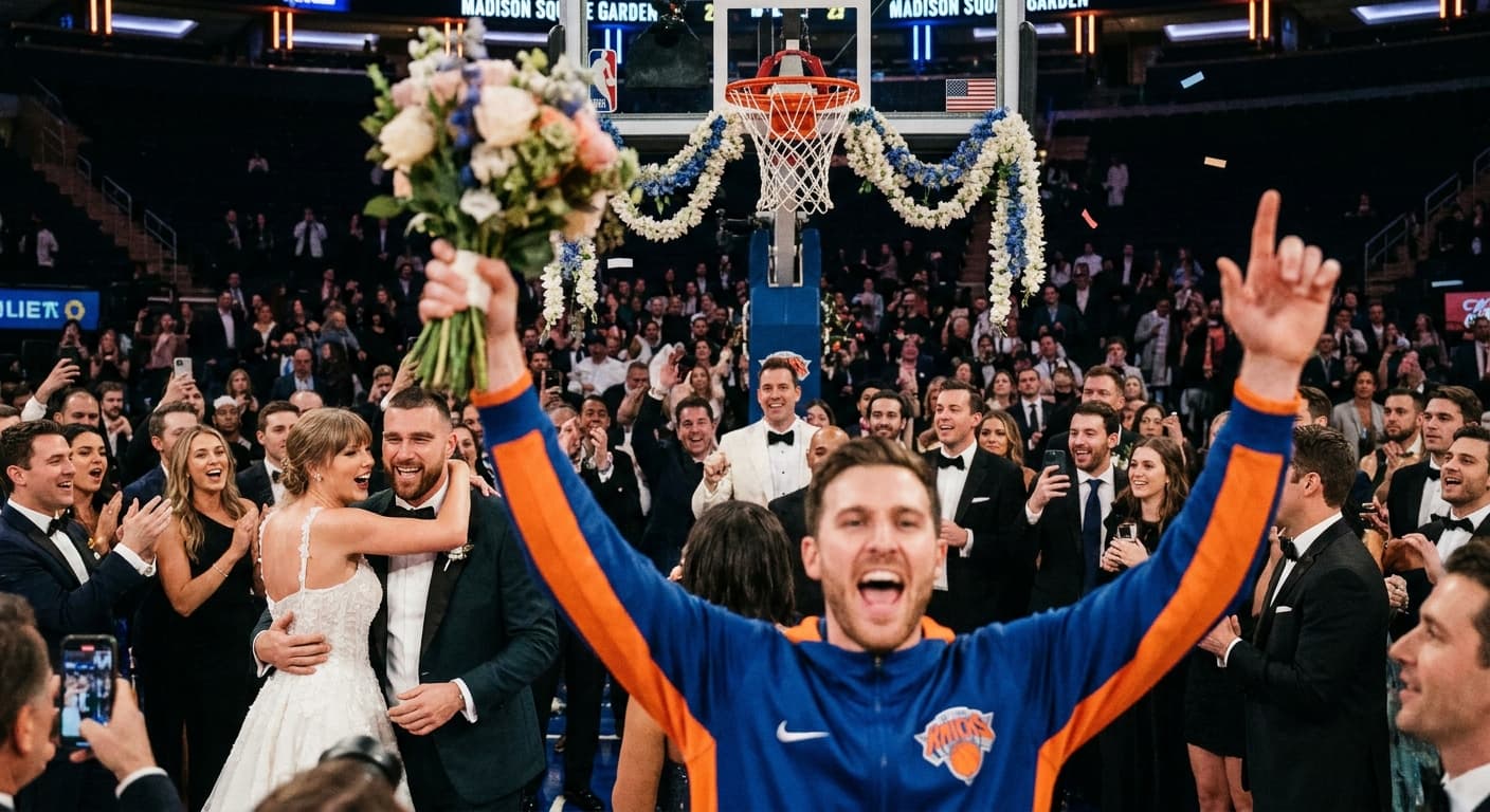Taylor Swift and Travis Kelce Tie the Knot at Madison Square Garden; Bouquet Drafted by Knicks